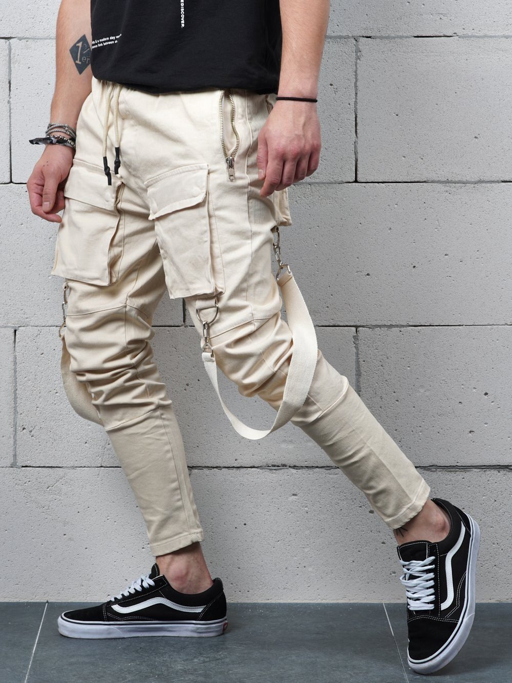 BEIGE BRONX Jeans Sernes-King 