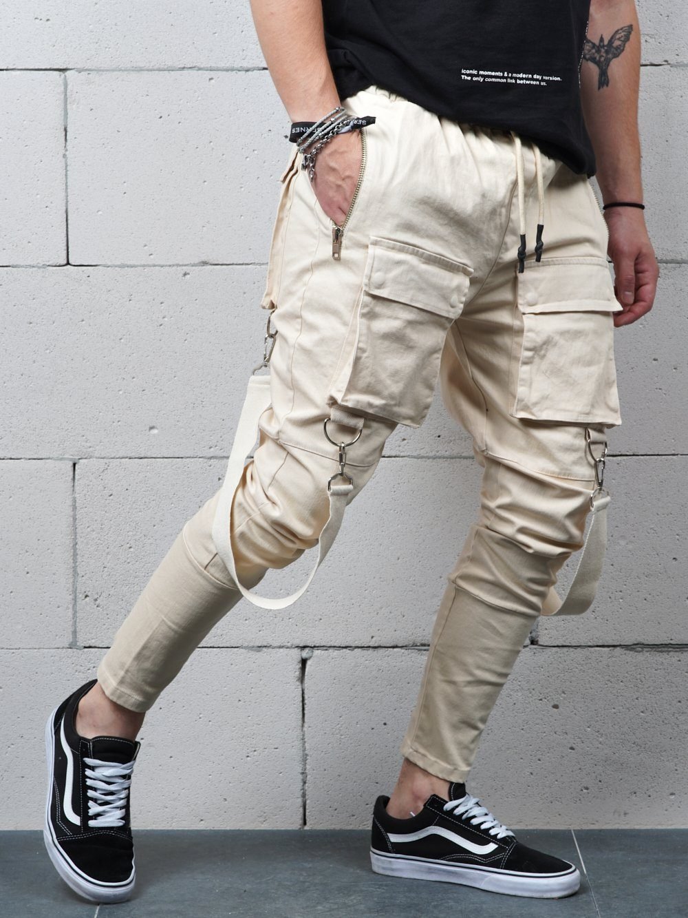 BEIGE BRONX Jeans Sernes-King 